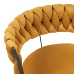 Πολυθρόνα Alkia pakoworld σε κίτρινο βελούδο με μαύρο πόδι μέταλλο 60x57x68εκ Πολυθρόνα Alkia pakoworld σε κίτρινο βελούδο με μαύρο πόδι μέταλλο 60x57x68εκ