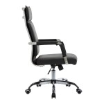 Καρέκλα γραφείου διευθυντη Mavel pakoworld PU μαύρo 55x62x100-110εκ