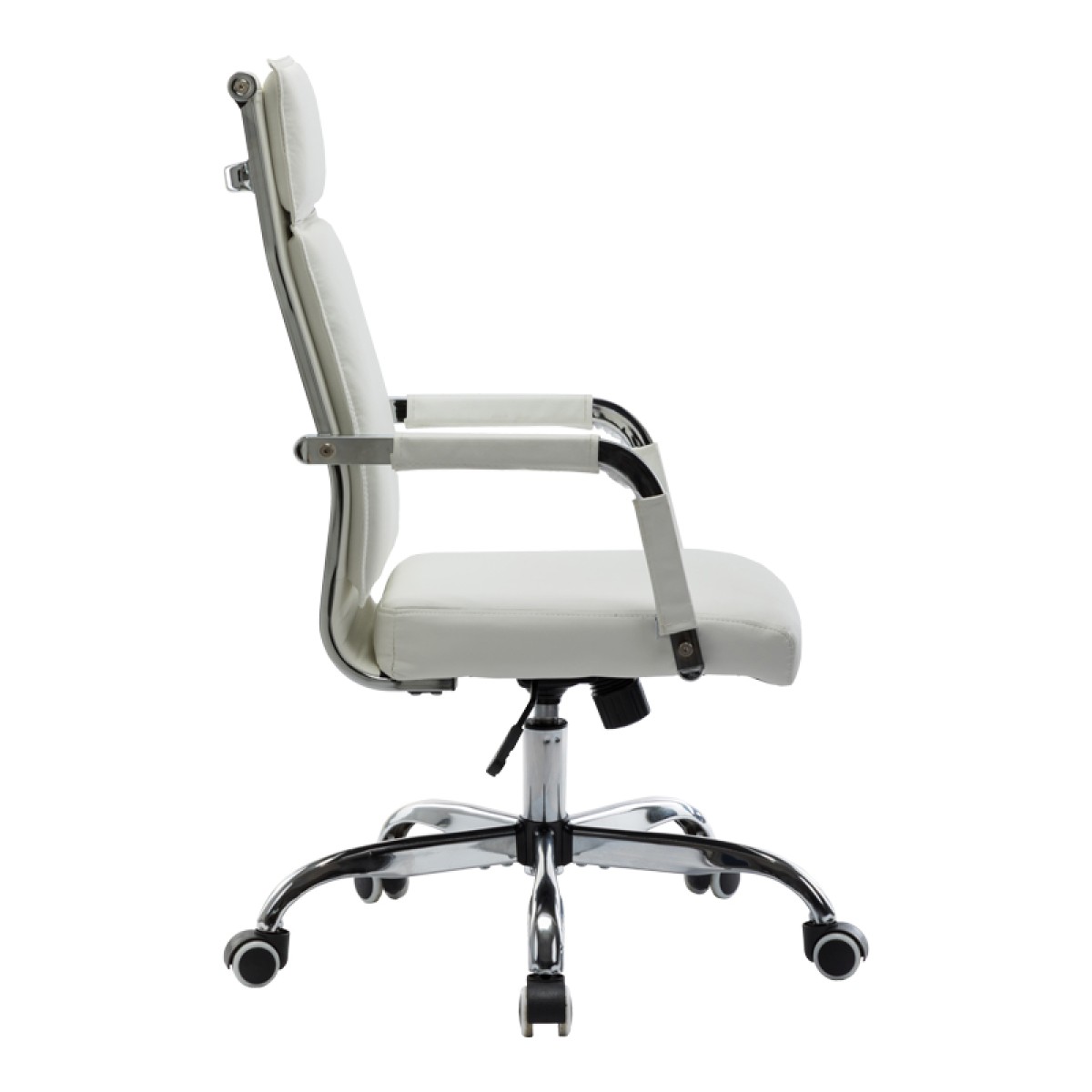 Καρέκλα γραφείου διευθυντη Mavel pakoworld PU λευκό 55x62x100-110εκ