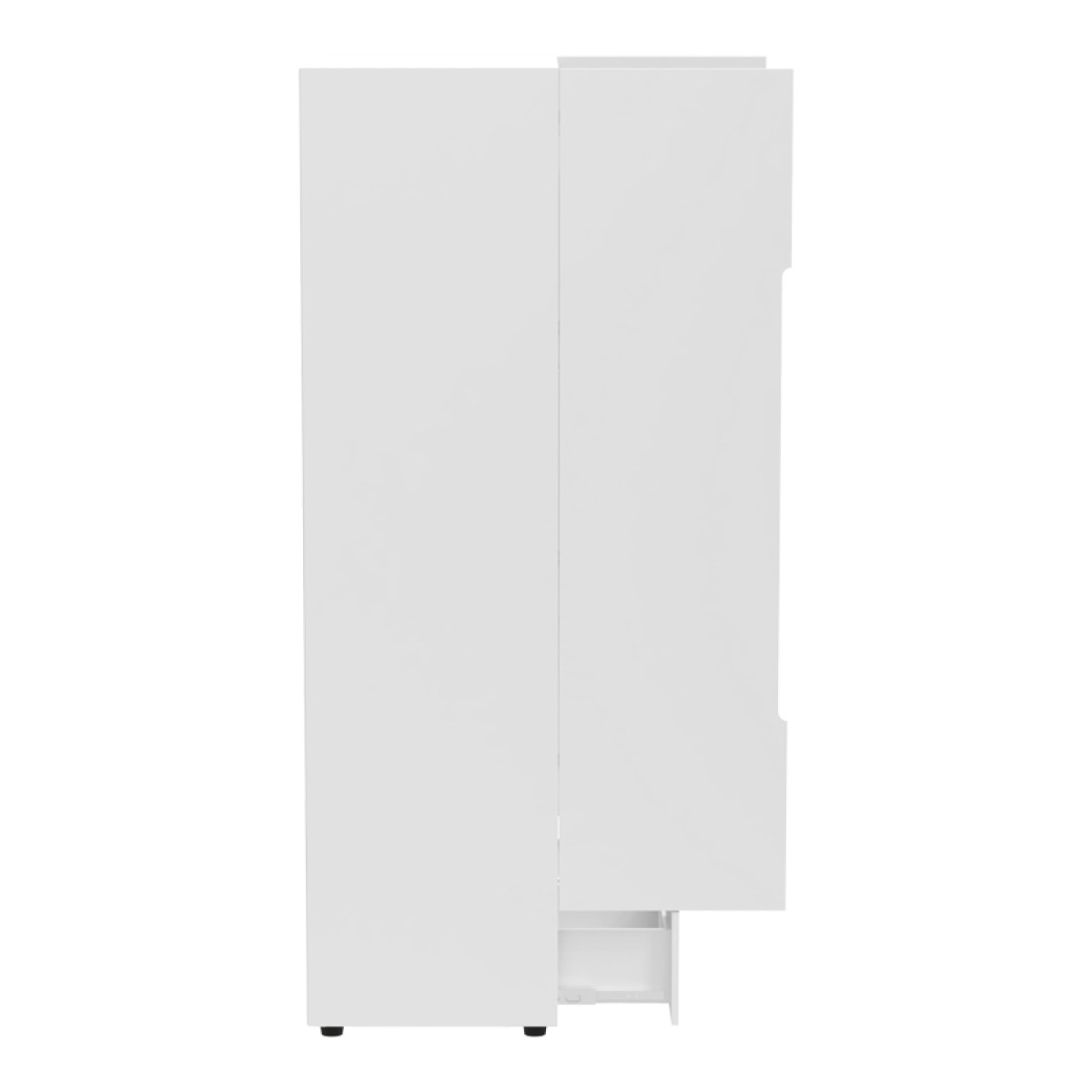 Ντουλάπα δίφυλλη Afina pakoworld mdf σε λευκή glossy απόχρωση 100x57x213εκ Ντουλάπα δίφυλλη Afina pakoworld mdf σε λευκή glossy απόχρωση 100x57x213εκ