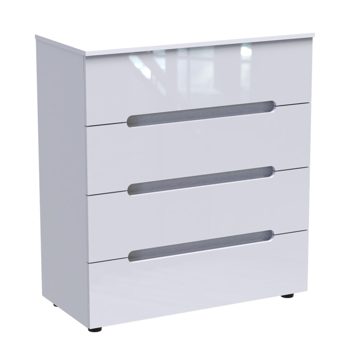Συρταριέρα Afina pakoworld mdf σε λευκή glossy απόχρωση 90x44x101εκ Συρταριέρα Afina pakoworld mdf σε λευκή glossy απόχρωση 90x44x101εκ