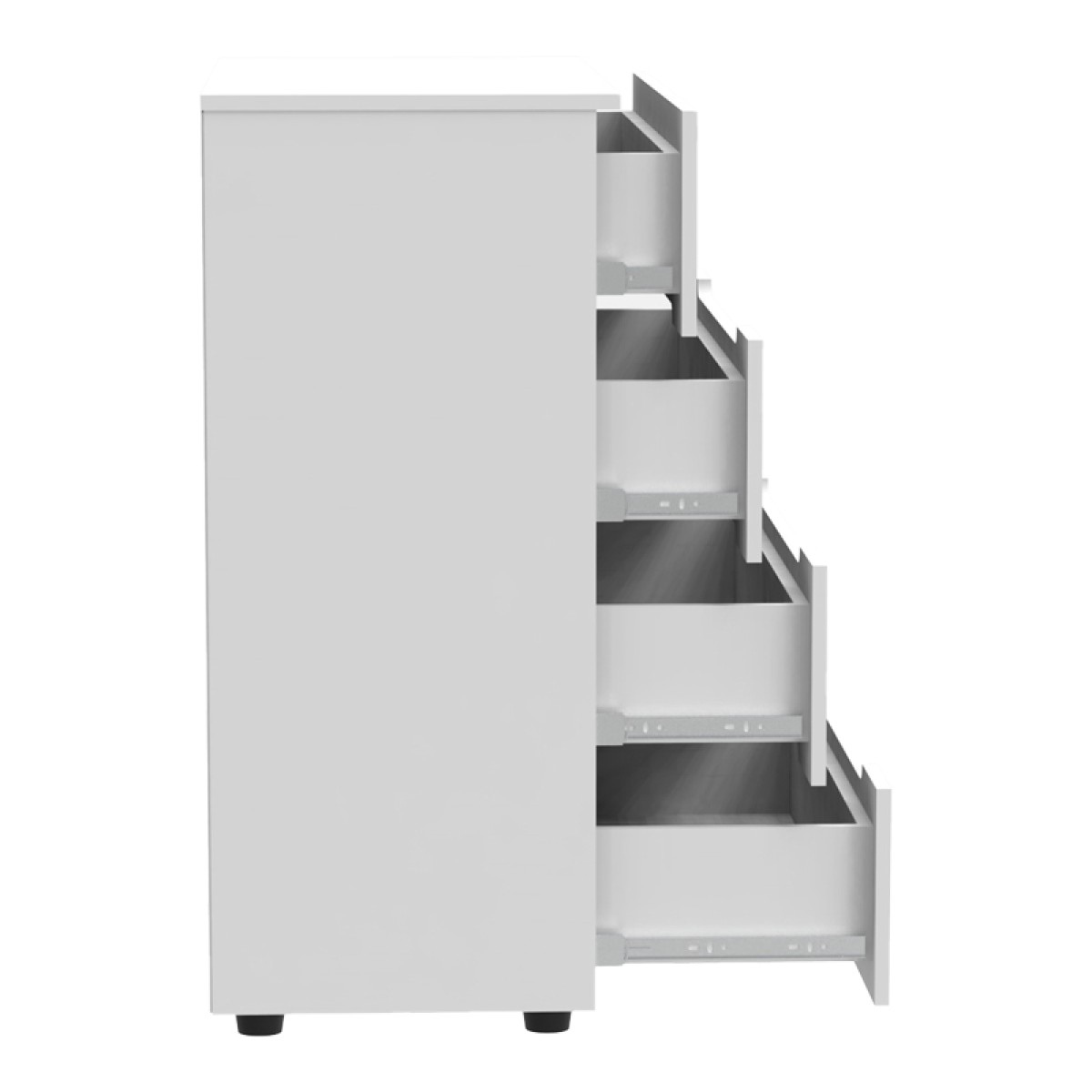 Συρταριέρα Afina pakoworld mdf σε λευκή glossy απόχρωση 90x44x101εκ Συρταριέρα Afina pakoworld mdf σε λευκή glossy απόχρωση 90x44x101εκ