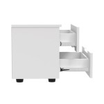 Κομοδίνο Afina pakoworld mdf σε λευκή glossy απόχρωση 50x35x41εκ Κομοδίνο Afina pakoworld mdf σε λευκή glossy απόχρωση 50x35x41εκ