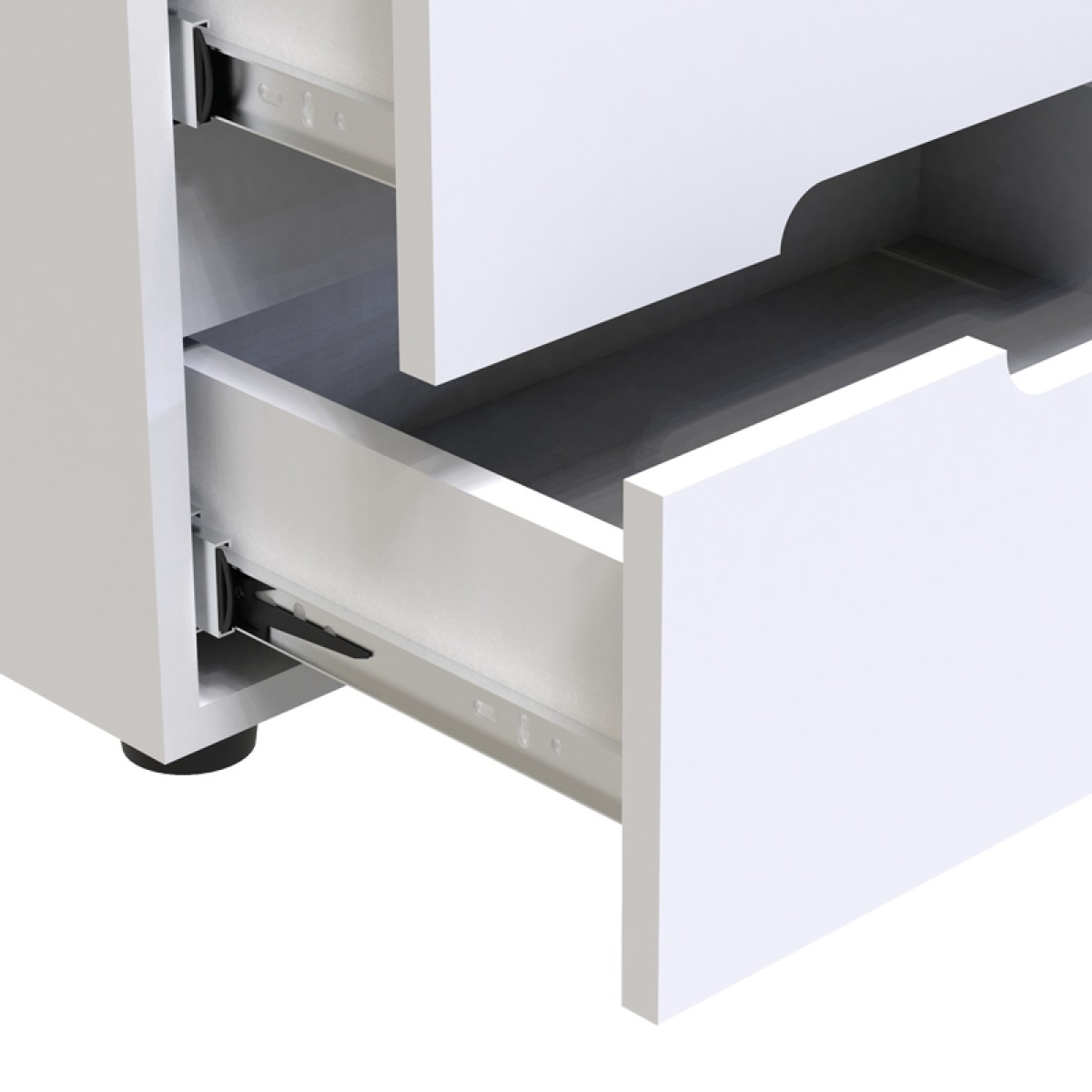Κομοδίνο Afina pakoworld mdf σε λευκή glossy απόχρωση 50x35x41εκ Κομοδίνο Afina pakoworld mdf σε λευκή glossy απόχρωση 50x35x41εκ