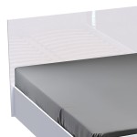 Κρεβάτι διπλό Afina pakoworld σε λευκή glossy απόχρωση 160x200εκ Κρεβάτι διπλό Afina pakoworld σε λευκή glossy απόχρωση 160x200εκ