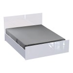 Κρεβάτι διπλό Afina pakoworld σε λευκή glossy απόχρωση 160x200εκ Κρεβάτι διπλό Afina pakoworld σε λευκή glossy απόχρωση 160x200εκ