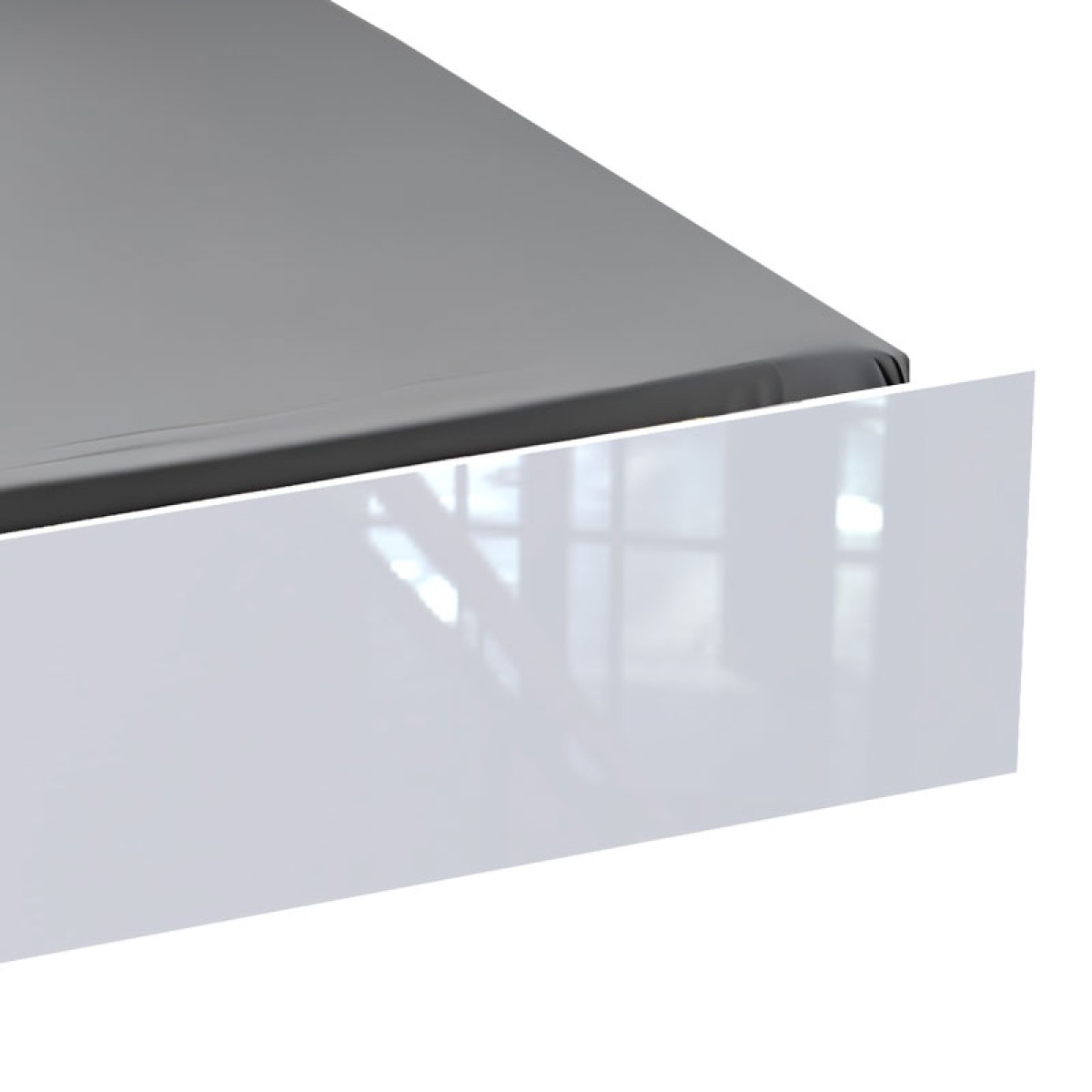 Κρεβάτι διπλό Afina pakoworld σε λευκή glossy απόχρωση 160x200εκ Κρεβάτι διπλό Afina pakoworld σε λευκή glossy απόχρωση 160x200εκ