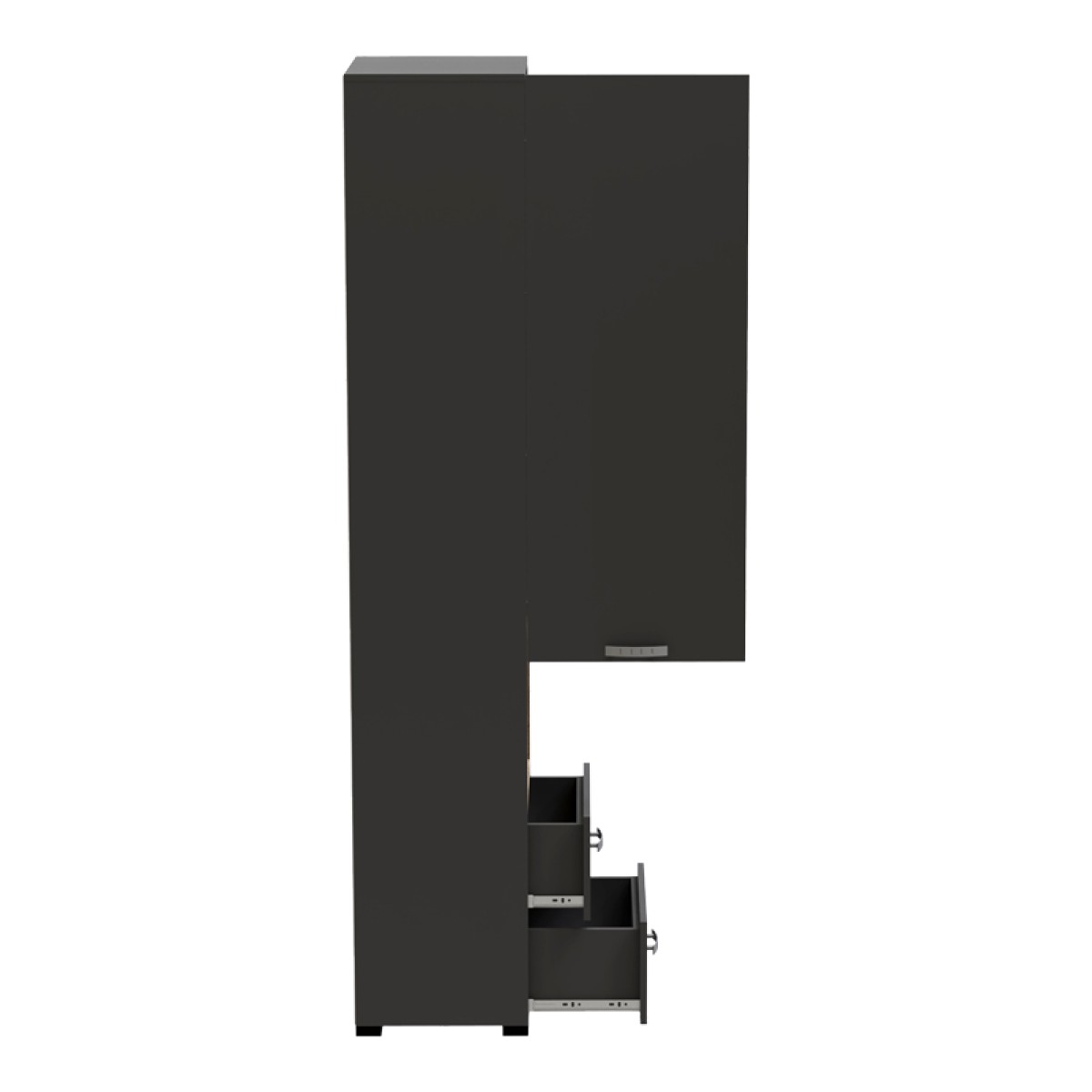 Βιτρίνα-στήλη Toscana pakoworld σε ανθρακί απόχρωση 50x42x222.5εκ Βιτρίνα-στήλη Toscana pakoworld σε ανθρακί απόχρωση 50x42x222.5εκ