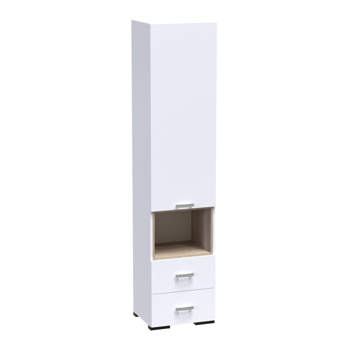 Βιτρίνα-στήλη Toscana pakoworld σε λευκή απόχρωση 50x42x222.5εκ Βιτρίνα-στήλη Toscana pakoworld σε λευκή απόχρωση 50x42x222.5εκ