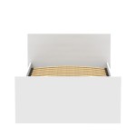 Κρεβάτι Toscana pakoworld σε λευκή απόχρωση 90x200εκ