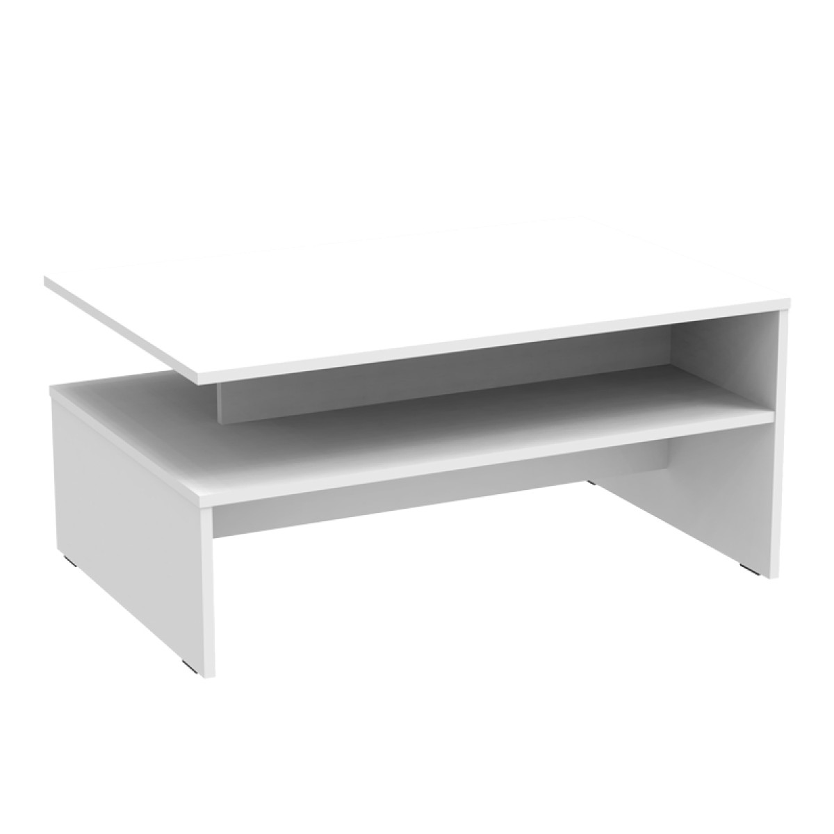 Τραπέζι σαλονιού Kolya pakoworld σε λευκή απόχρωση 90x60x42.3εκ Τραπέζι σαλονιού Kolya pakoworld σε λευκή απόχρωση 90x60x42.3εκ