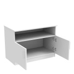Ντουλάπι χαμηλό Galdow pakoworld σε λευκή απόχρωση 80x45x60εκ Ντουλάπι χαμηλό Galdow pakoworld σε λευκή απόχρωση 80x45x60εκ