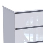 Συρταριέρα Dicama pakoworld mdf σε λευκη glossy απόχρωση 85.5x47x98εκ Συρταριέρα Dicama pakoworld mdf σε λευκη glossy απόχρωση 85.5x47x98εκ