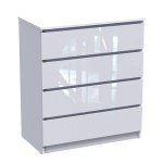 Συρταριέρα Dicama pakoworld mdf σε λευκη glossy απόχρωση 85.5x47x98εκ Συρταριέρα Dicama pakoworld mdf σε λευκη glossy απόχρωση 85.5x47x98εκ