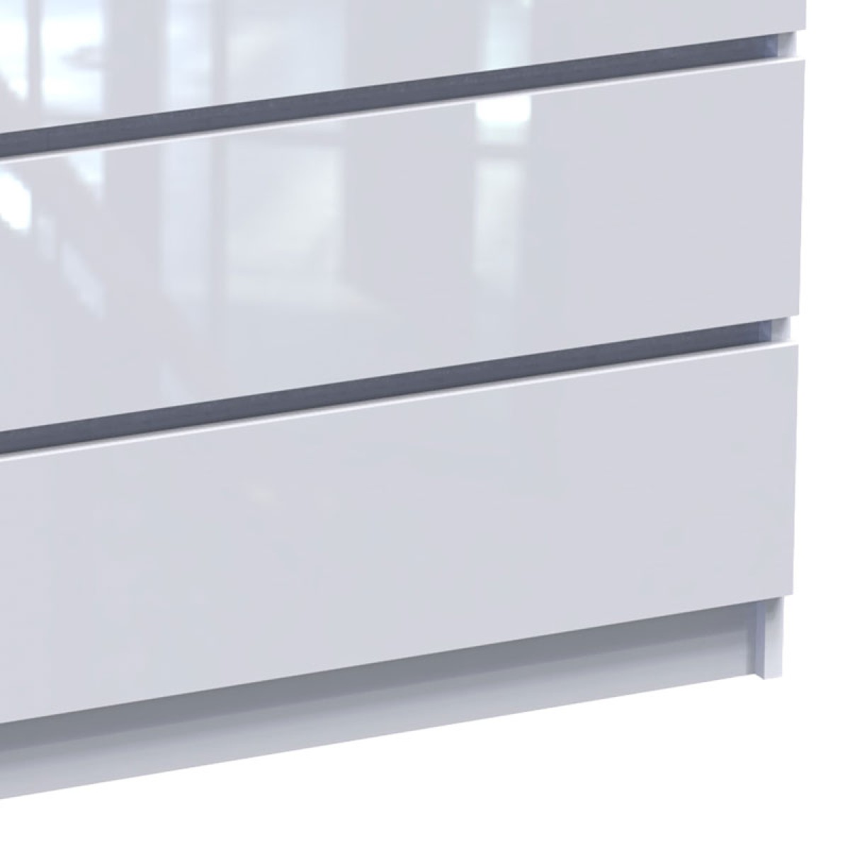 Συρταριέρα Dicama pakoworld mdf σε λευκη glossy απόχρωση 85.5x47x98εκ Συρταριέρα Dicama pakoworld mdf σε λευκη glossy απόχρωση 85.5x47x98εκ