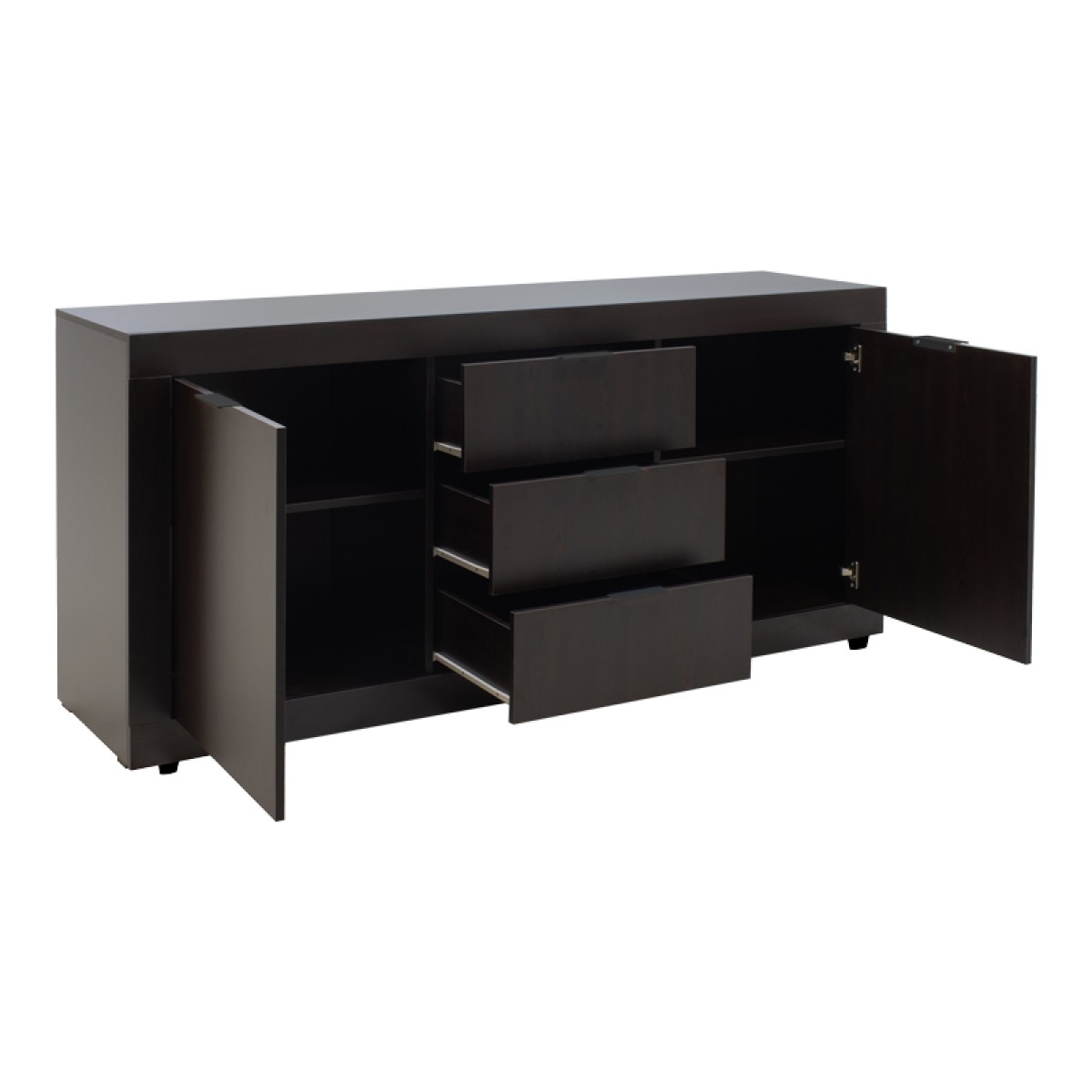 Μπουφές Doha pakoworld σε wenge απόχρωση 180x45x80.5εκ Μπουφές Doha pakoworld σε wenge απόχρωση 180x45x80.5εκ