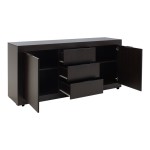 Μπουφές Doha pakoworld σε wenge απόχρωση 180x45x80.5εκ Μπουφές Doha pakoworld σε wenge απόχρωση 180x45x80.5εκ