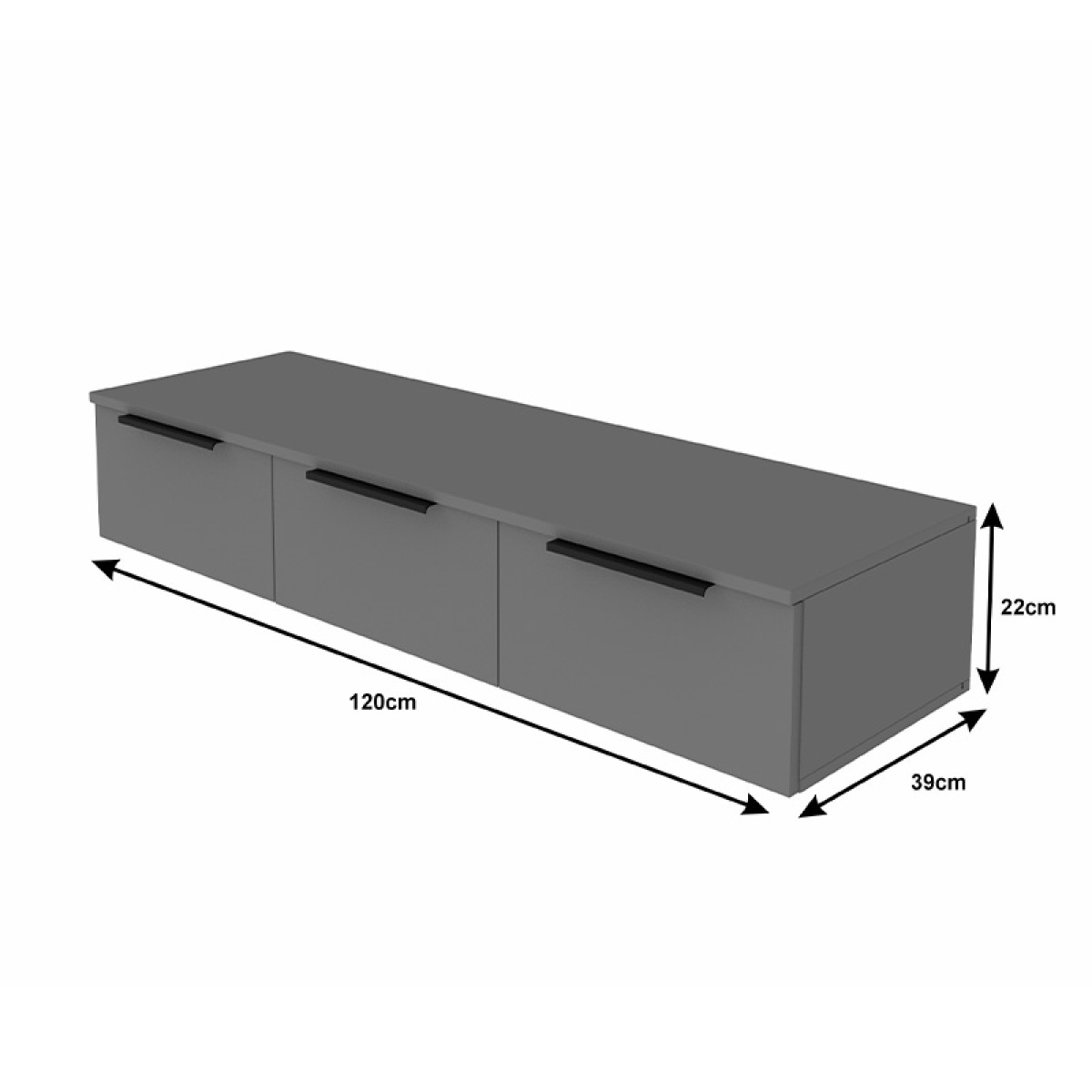 Κονσόλα με 3 συρτάρια Doha pakoworld σε λευκή απόχρωση 120x39x22cm Κονσόλα με 3 συρτάρια Doha pakoworld σε λευκή απόχρωση 120x39x22cm