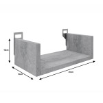 Ραφιέρα τοίχου Derva pakoworld σε λευκή απόχρωση 30x15x10cm Ραφιέρα τοίχου Derva pakoworld σε λευκή απόχρωση 30x15x10cm