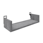 Ραφιέρα τοίχου Derva pakoworld σε cement γκρι απόχρωση 45x15x10cm Ραφιέρα τοίχου Derva pakoworld σε cement γκρι απόχρωση 45x15x10cm
