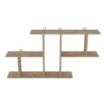 Ραφιέρα τοίχου Vertoura pakoworld σε oak απόχρωση 116x18.5x60cm Ραφιέρα τοίχου Vertoura pakoworld σε oak απόχρωση 116x18.5x60cm