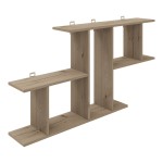 Ραφιέρα τοίχου Vertoura pakoworld σε oak απόχρωση 116x18.5x60cm Ραφιέρα τοίχου Vertoura pakoworld σε oak απόχρωση 116x18.5x60cm