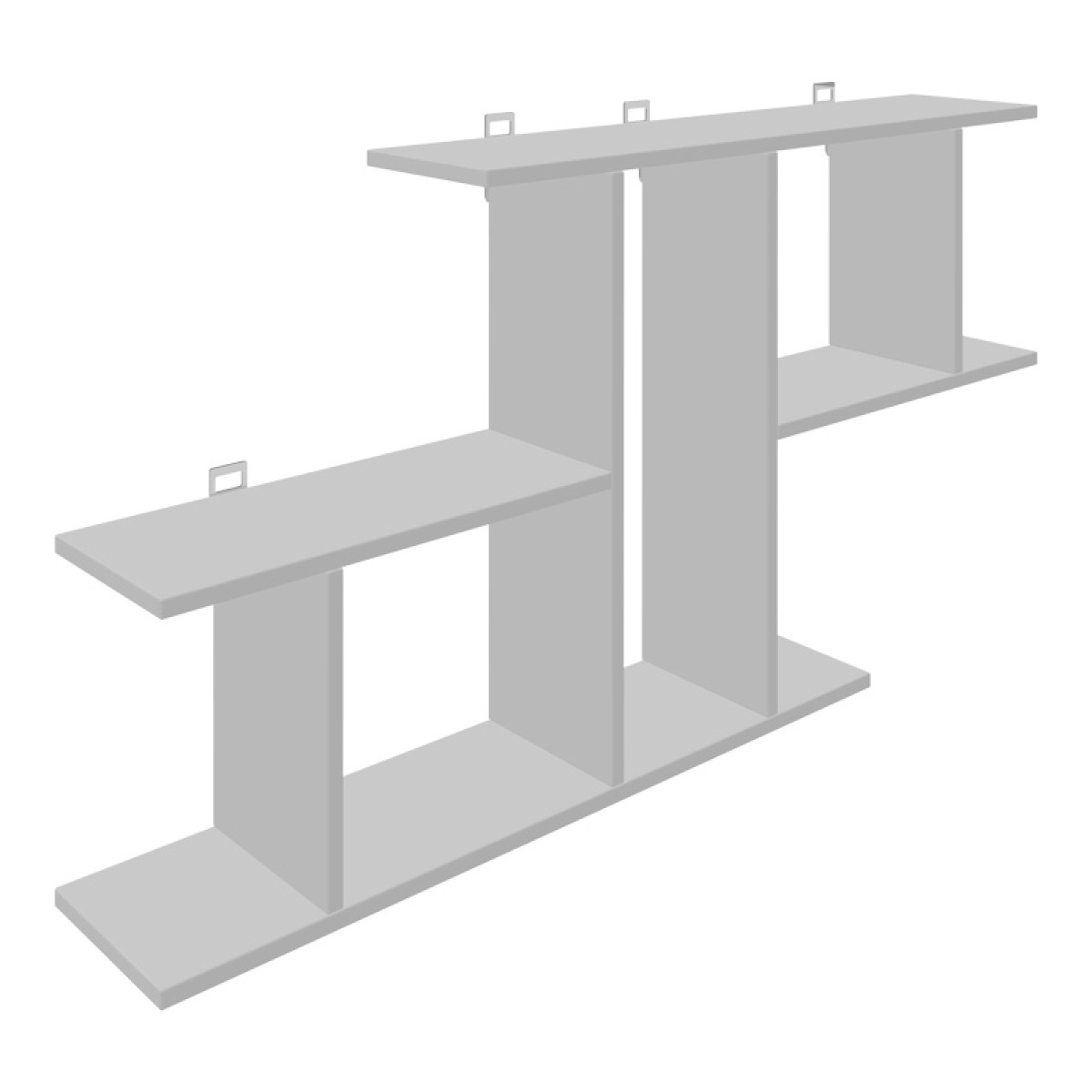 Ραφιέρα τοίχου Vertoura pakoworld σε λευκή απόχρωση 116x18.5x60cm Ραφιέρα τοίχου Vertoura pakoworld σε λευκή απόχρωση 116x18.5x60cm