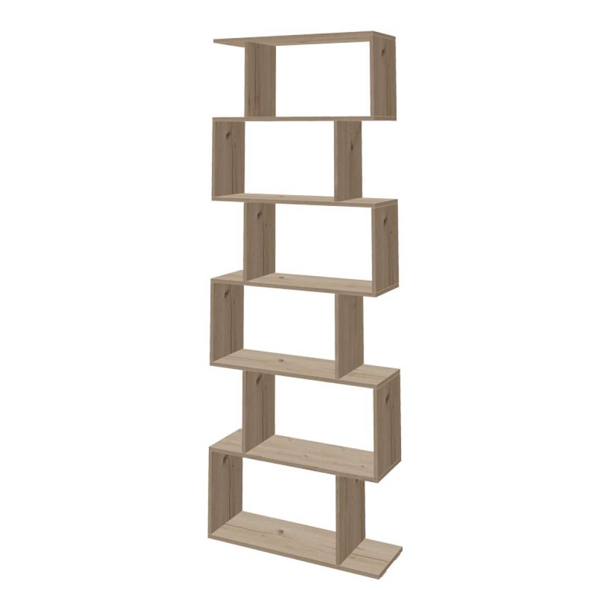 Βιβλιοθήκη Sezen pakoworld σε oak απόχρωση 70x24x191.5εκ Βιβλιοθήκη Sezen pakoworld σε oak απόχρωση 70x24x191.5εκ