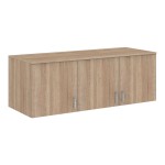 Ντουλάπα τρίφυλλη Royal pakoworld με συρτάρια και πατάρι sonoma 150x58x230εκ