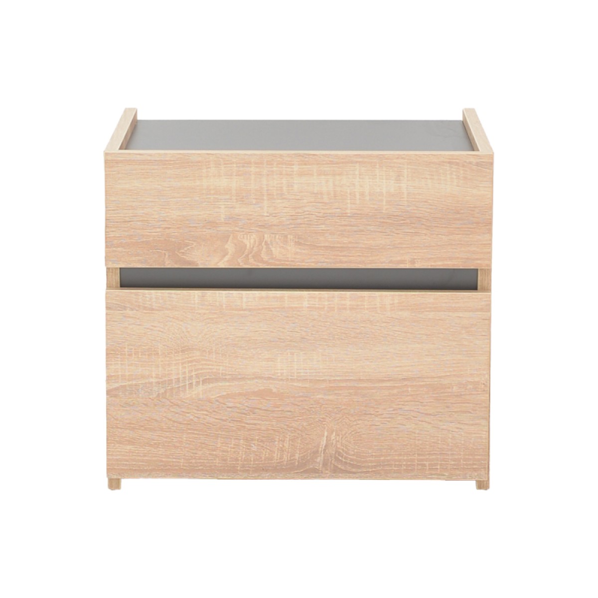 Κομοδίνο Comcie pakoworld σε φυσικό με γκρι απόχρωση 50x42x45.5εκ Κομοδίνο Comcie pakoworld σε φυσικό με γκρι απόχρωση 50x42x45.5εκ