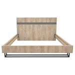 Κρεβάτι διπλό Elencia pakoworld σε oak με γκρι απόχρωση 160x200εκ Κρεβάτι διπλό Elencia pakoworld σε oak με γκρι απόχρωση 160x200εκ