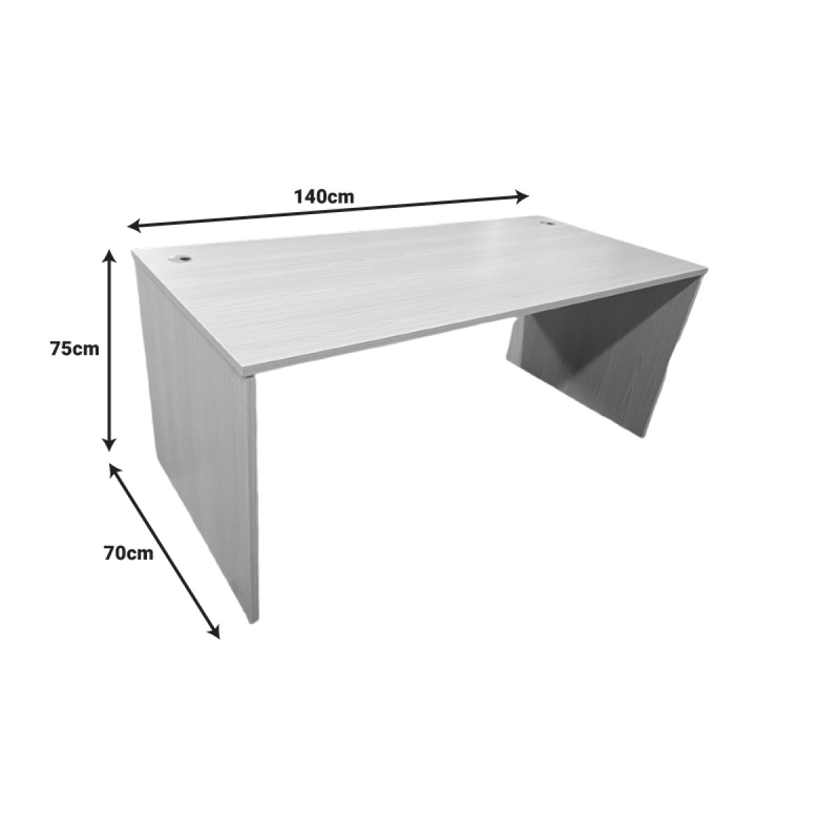 Γραφείο εργασίας Armadi pakoworld σε sonoma-λευκή απόχρωση 140x70x75εκ Γραφείο εργασίας Armadi pakoworld σε sonoma-λευκή απόχρωση 140x70x75εκ