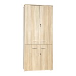 Ντουλάπα γραφείου Stark pakoworld σε oak-μπεζ 80x40x200εκ
