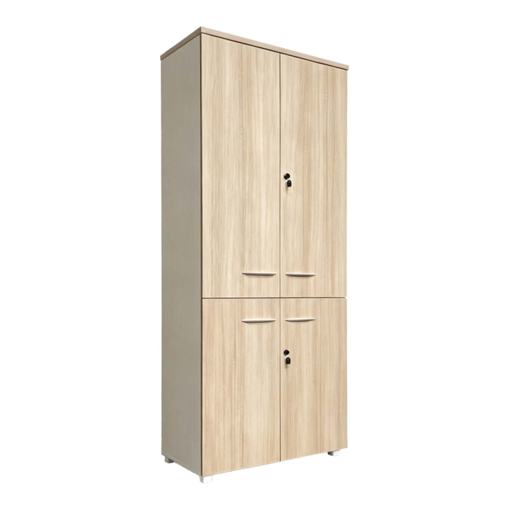 Ντουλάπα γραφείου Stark pakoworld σε oak-μπεζ 80x40x200εκ