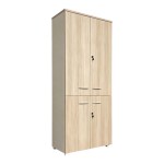 Ντουλάπα γραφείου Stark pakoworld σε oak-μπεζ 80x40x200εκ