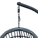Κούνια φωλιά με βάση Cungo pakoworld μέταλλο - pe rattan σε γκρι απόχρωση 125x105x195εκ Κούνια φωλιά με βάση Cungo pakoworld μέταλλο - pe rattan σε γκρι απόχρωση 125x105x195εκ