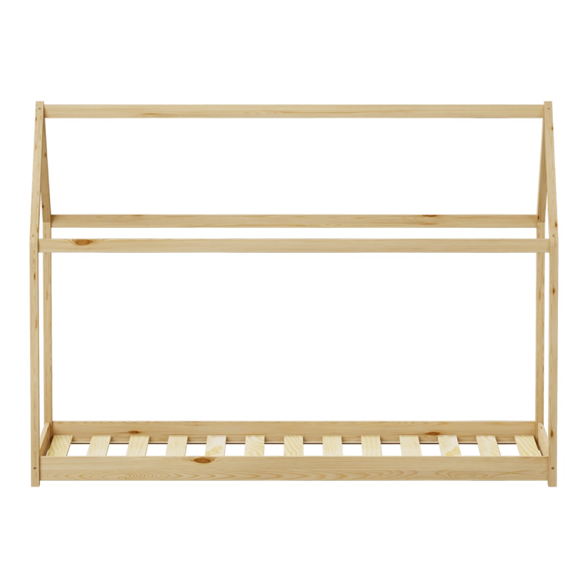 Παιδικό κρεβάτι Nino τ. Montessori pakoworld ξύλο πεύκου σε φυσική απόχρωση 90x190εκ