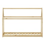 Παιδικό κρεβάτι Nino τ. Montessori pakoworld ξύλο πεύκου σε φυσική απόχρωση 90x190εκ