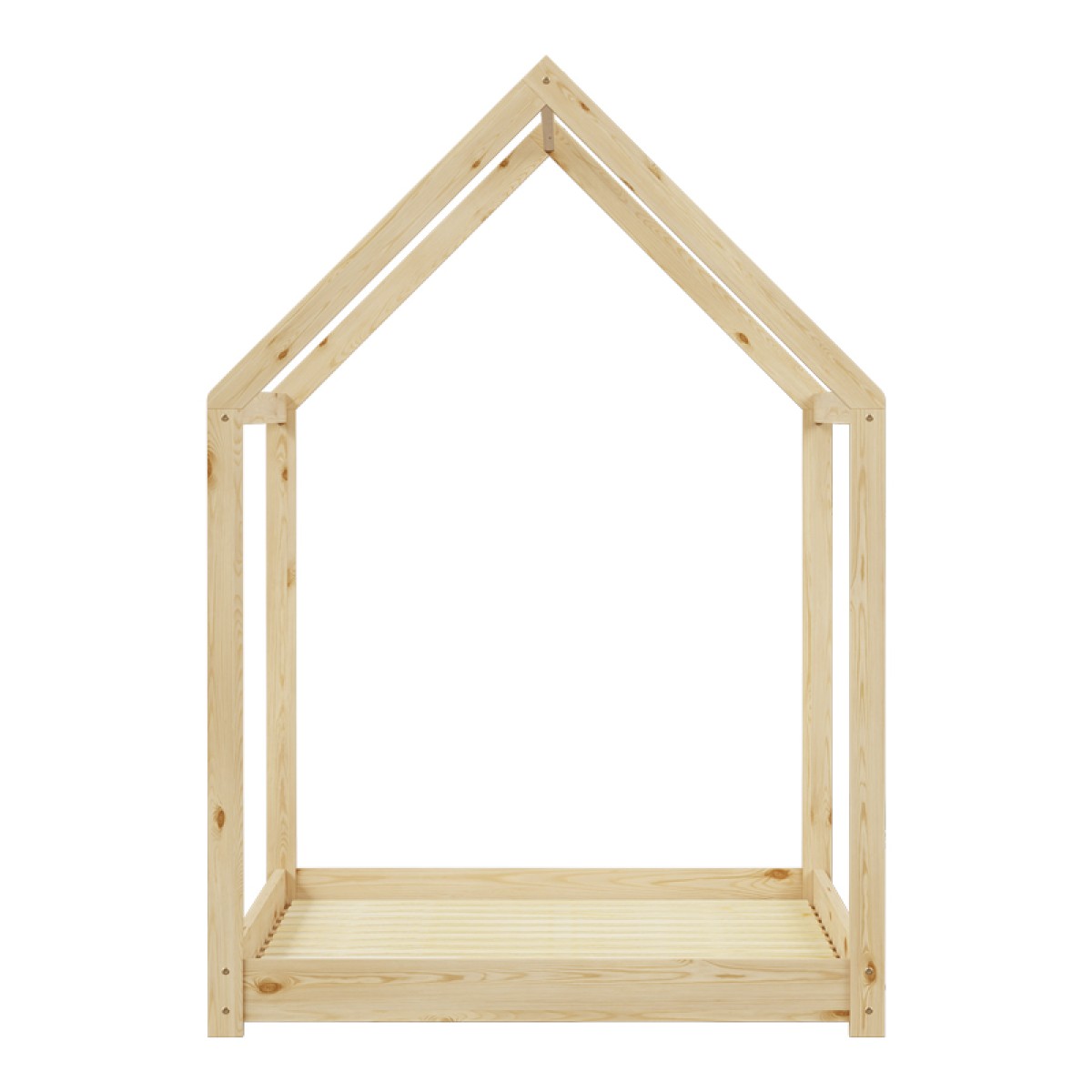 Παιδικό κρεβάτι Nino τ. Montessori pakoworld ξύλο πεύκου σε φυσική απόχρωση 90x190εκ