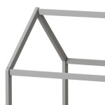 Παιδικό κρεβάτι Nino τ. Montessori pakoworld ξύλο πεύκου σε γκρι απόχρωση 90x190εκ