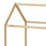 Παιδικό κρεβάτι Mellin τ. Montessori με 2 συρτάρια pakoworld ξύλο πεύκου σε φυσική απόχρωση 90x190εκ