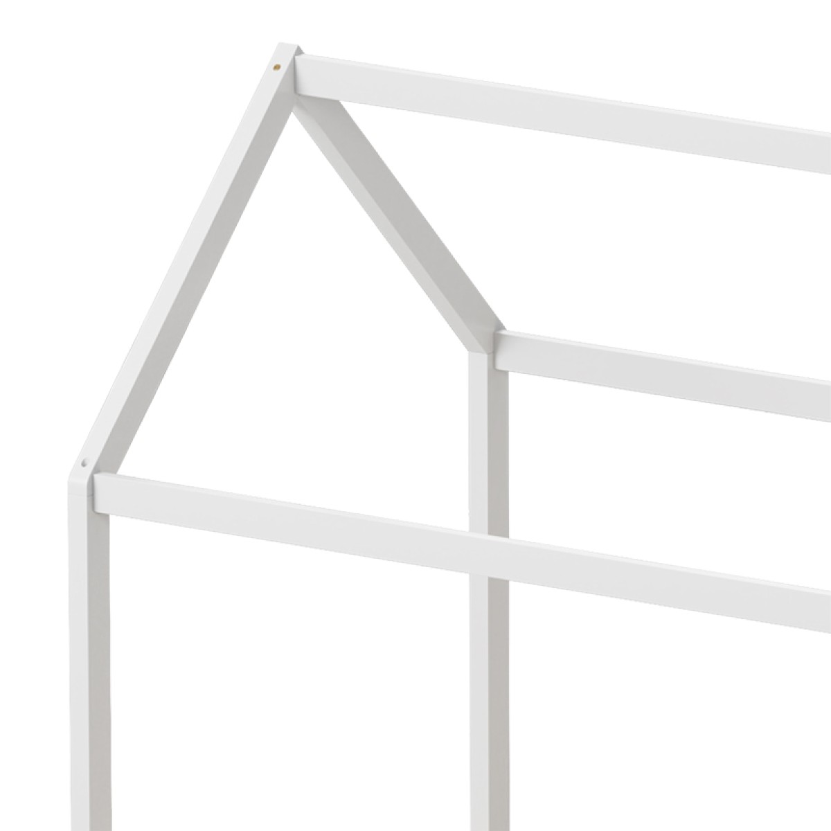 Παιδικό κρεβάτι Mellin τ. Montessori με 2 συρτάρια pakoworld ξύλο πεύκου σε λευκή απόχρωση 90x190εκ