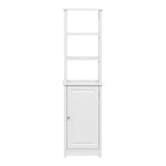 Ντουλάπι-στήλη Larben pakoworld mdf λευκό 40x33x150εκ