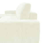 Γωνιακός αναστρέψιμος καναπές-κρεβάτι Vivad pakoworld ύφασμα σε μπεζ απόχρωση 275x164x91εκ