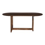Τραπέζι Jenkou pakoworld mango ξύλο σε φυσική απόχρωση 180x90x76εκ