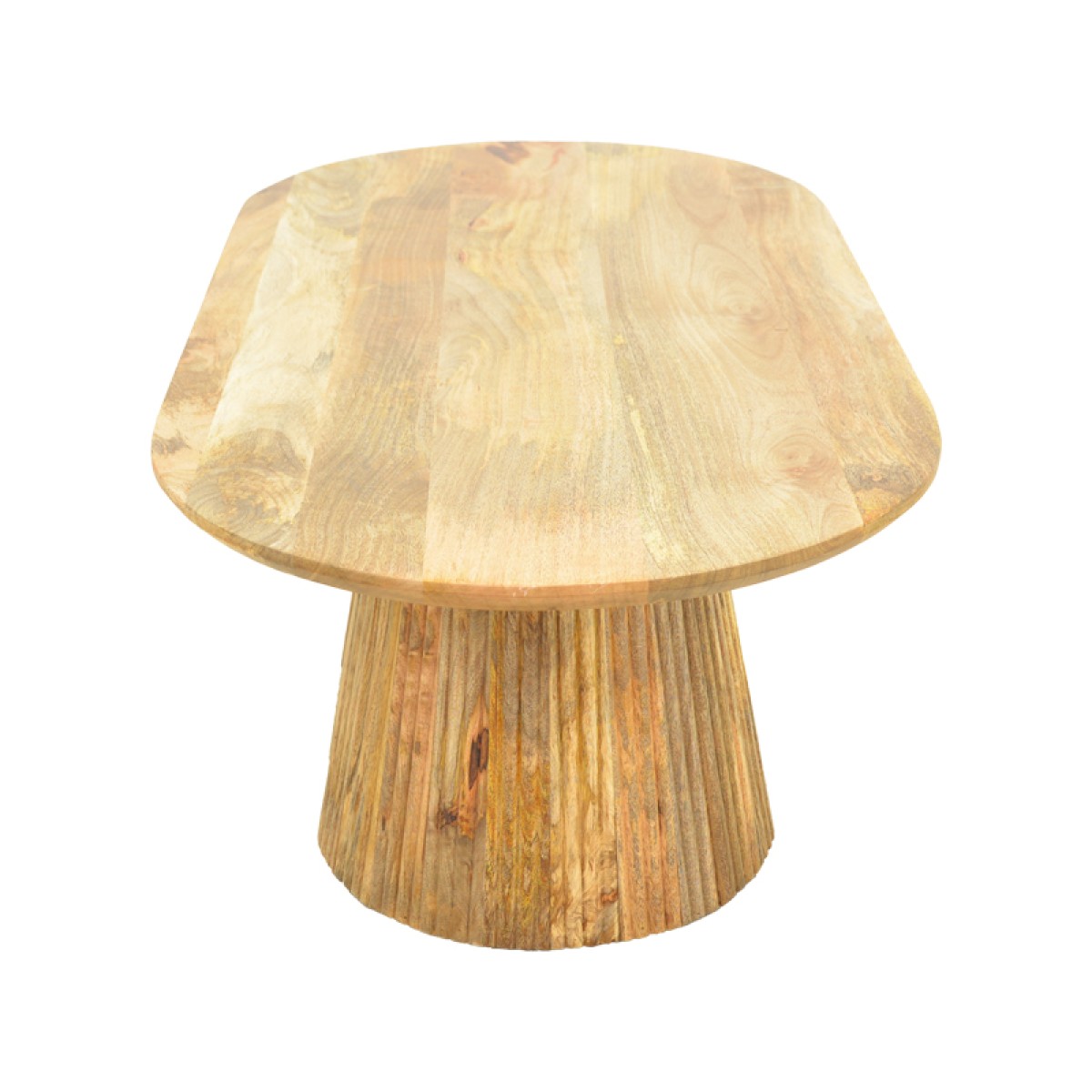 Τραπέζι σαλονιού Aithra pakoworld μασίφ ξύλο μάνγκο σε φυσική απόχρωση 120x60x42εκ