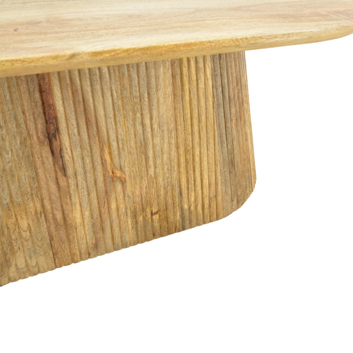 Τραπέζι σαλονιού Aithra pakoworld μασίφ ξύλο μάνγκο σε φυσική απόχρωση 120x60x42εκ