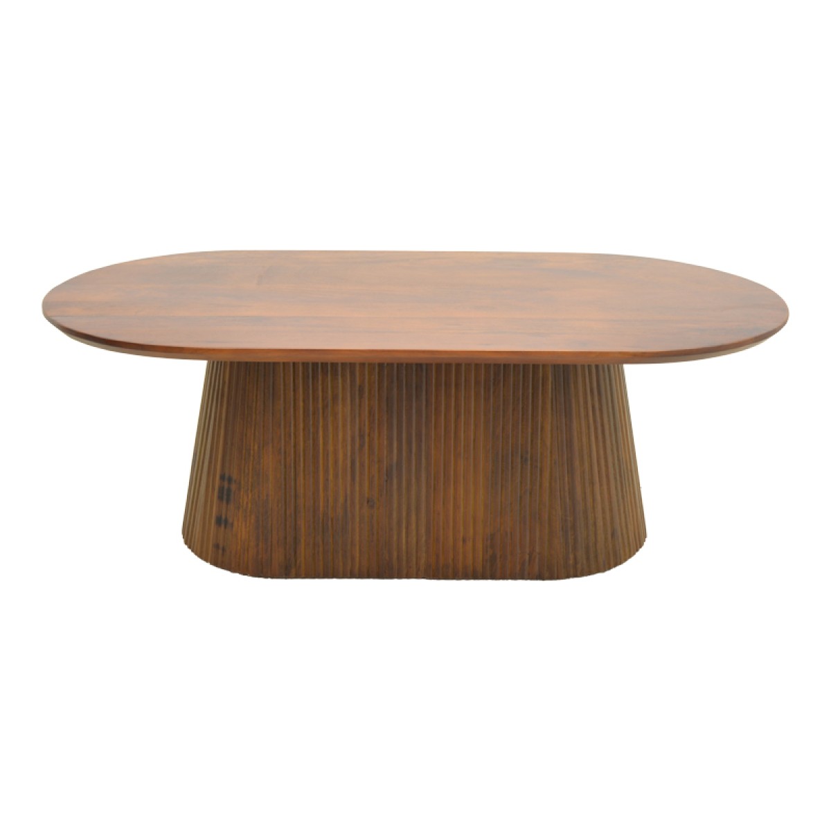 Τραπέζι σαλονιού Aithra pakoworld μασίφ ξύλο μάνγκο καρυδί 120x60x42εκ