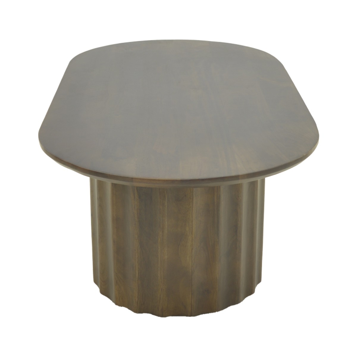 Τραπέζι σαλονιού Flute pakoworld wenge μασίφ ξύλο μάνγκο 130x65x40εκ