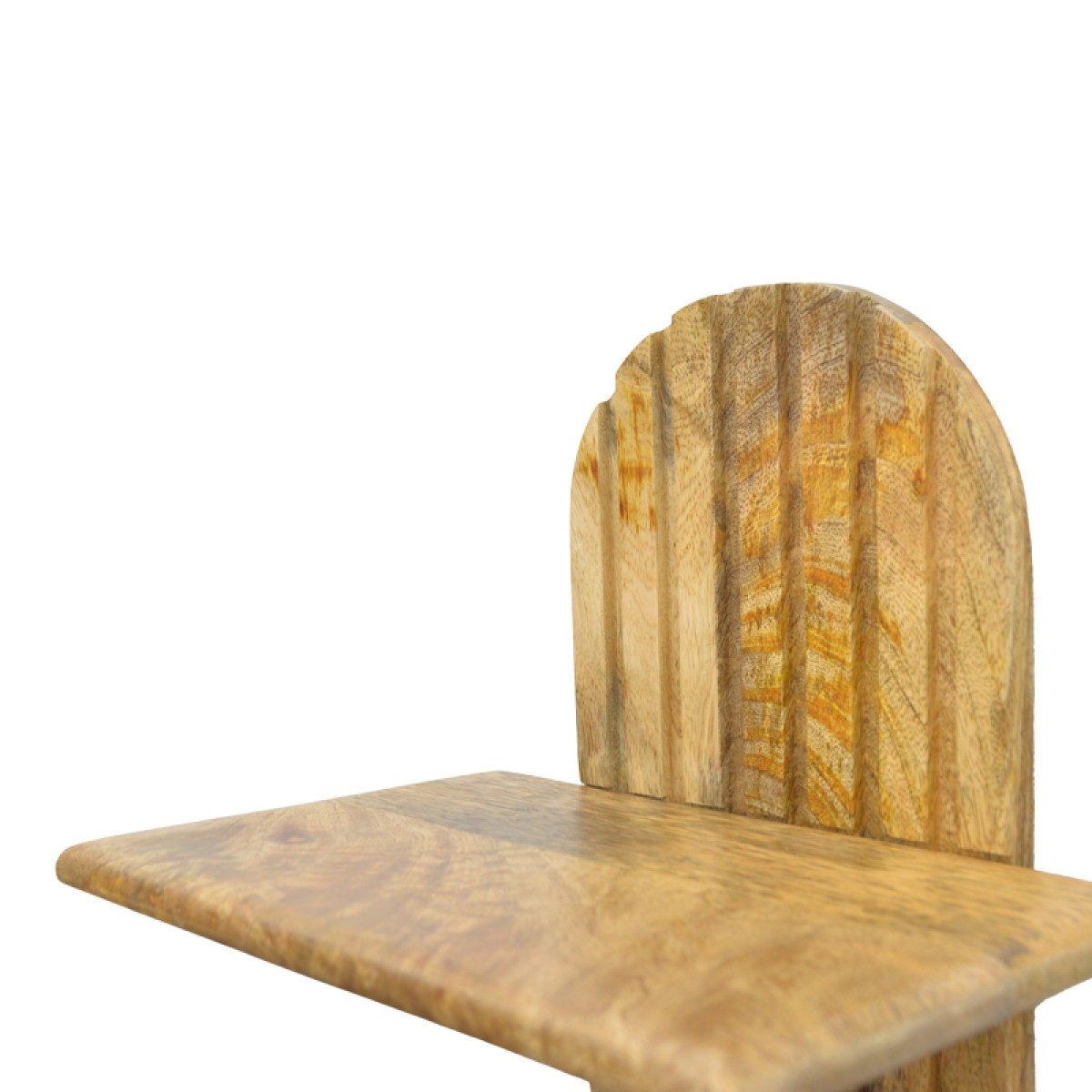 Ραφιέρα τοίχου Arcadia 3 τεμ pakoworld μασίφ ξύλο μάνγκο σε φυσική απόχρωση 30x20x40εκ